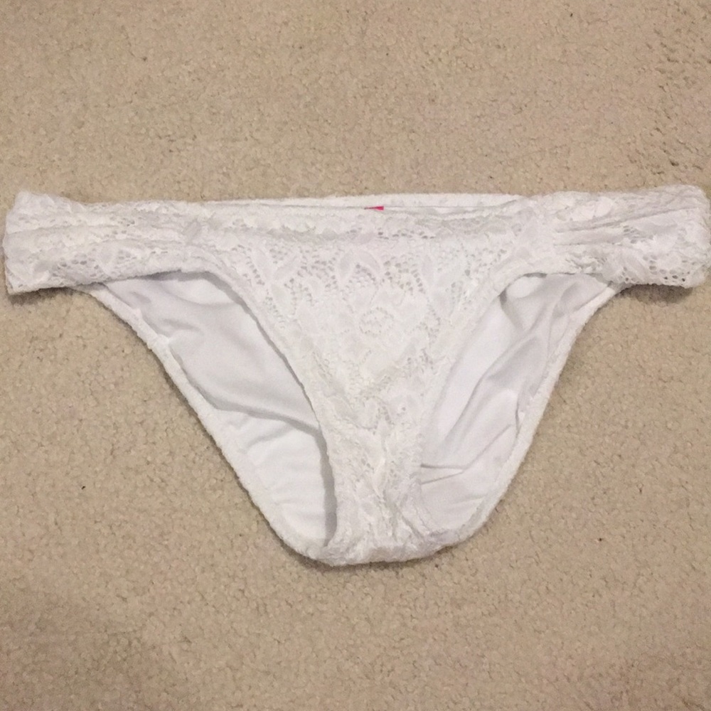 White Lace Victoria's Secret Bikini Bottoms